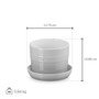 LE CREUSET Meringue Herb Planter - Stoneware, 14cm 