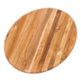 PROTEAK Round Teakwood Serving Board - Rounded Edges, 18 x 0.5-in