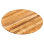 PROTEAK Round Teakwood Serving Board - Rounded Edges, 18 x 0.5-in 