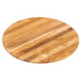 PROTEAK Round Teakwood Serving Board - Rounded Edges, 18 x 0.5-in