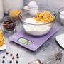 ESCALI Arti Glass Digital Kitchen Scale, Retro Purple 