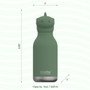 ASOBU Dinosaur Bestie Bottle - Vacuum Insulated, 16oz 