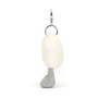 JELLYCAT Amuseable Cream Heart Bag Charm, 5 x 4-in 