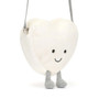 JELLYCAT Amuseable Cream Heart Bag, 7 x 7-in 