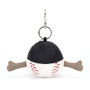 JELLYCAT Amuseable Sports Baseball Bag Charm, 5 x 2-in 