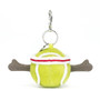 JELLYCAT Amuseable Sports Tennis Bag Charm, 5 x 2-in 