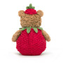 JELLYCAT Bartholomew Bear Strawberry, Medium 