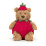 JELLYCAT Bartholomew Bear Strawberry, Medium 