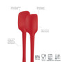 TOVOLO Flex-Core Mini Spatula & Spoon Duo - Silicone, Cayenne