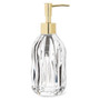 Fluted Glass Soap & Lotion Pump, 7.5-in