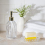 ABBOTT Fluted Glass Soap & Lotion Pump, 7.5-in 