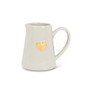 ABBOTT Mini Jug with Gold Heart - Stoneware, 5oz 