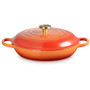 LE CREUSET Flamme Dorée Braiser - Cast Iron, 3.5L