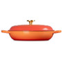 LE CREUSET Flamme Dorée Braiser - Cast Iron, 3.5L