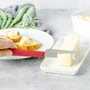 MICROPLANE Butter Blade - Butter Spreader Knife & Curler, Red 