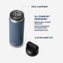 YETI Rambler Bottle 769 ML - with Chug Cap, Moon Dust 