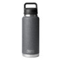 YETI Rambler Bottle 1 L - with Chug Cap, Black Stone 