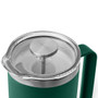YETI Rambler 1L French Press - Twist-To-Lock Lid,  Black Forest Green 