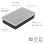 TOVOLO Perfect Cube Ice Tray with Lid - Charcoal 