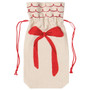 NOW DESIGNS Bowtique Wine Bags - Cotton,  Set of 2 