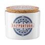SAL DE PORTUGAL Fleur de Sel Portugal - White Ceramic Jar, 150g 