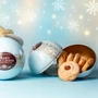 MARY MACLEOD'S SHORTBREAD Blue Ornament Tin of Cookies - Chocolate Crunch, 120g 