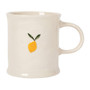 NOW DESIGNS Lemon Embossed Mug - Stoneware, 16oz 