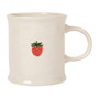 NOW DESIGNS Strawberry Embossed Mug - Stoneware, 16oz 