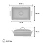 LE CREUSET Artichaut Rectangular Covered Casserole - Stoneware, 3.8L 