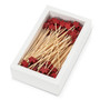 ABBOTT Cocktail Picks - Red Maple Leaf. 100 Pieces 