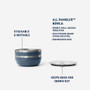 YETI Rambler 1.6QT Insulated Low Bowl, Navy 