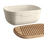 Bread Box - With cutting board, Argile