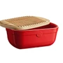 EMILE HENRY Bread Box - With cutting board, Grand Cru 