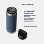 YETI Rambler 769 ML Bottle - Colour-Matched Chug Cap, Ridgeline 
