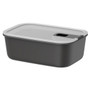 MEPAL EasyClip 2.0 Rectangular Storage Box - 1000ml, Nordic Black 