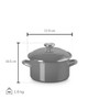 Oyster Petite Stockpot - Enamel on Steel, 3.7L