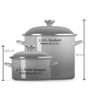 Cerise Petite Stockpot - Enamel on Steel, 3.7L
