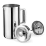 AARKE French Double Wall Coffee Press - Polished Stainless Steel, 1L 