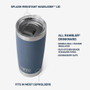YETI Rambler Tumbler 591 ML - MagSlider Lid, Pace Purple 