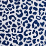 TYPICAL White, Navy - Wild Leopard Bath Towel, 30 x 60-in 