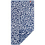 TYPICAL White, Navy - Wild Leopard Bath Towel, 30 x 60-in 