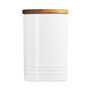 White Storage Canister - Stoneware, 0.77L