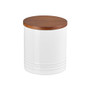 White Storage Canister - Stoneware, 1.1L