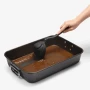DREAMFARM Fladle - Fold Flat Scraping Ladle, Black 