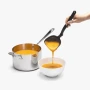DREAMFARM Fladle - Fold Flat Scraping Ladle, Black 