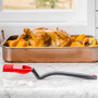 DREAMFARM Brizzle - Scoop Baste Drizzle Brush, Red 