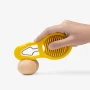 DREAMFARM Eggler - Egg Cracker + Peeler & Slicer, Yellow 
