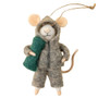 INDABA Felt Mouse Holiday Ornament - Athleisure Alex 
