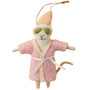 INDABA Felt Mouse Holiday Ornament - Spa Day Sloane 