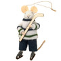 INDABA Felt Mouse Holiday Ornament - Hockey Hal 